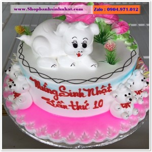 Bánh Sinh Nhật Con Mèo Tuổi Mão - A44